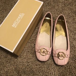 light pink Michael Kors flats
